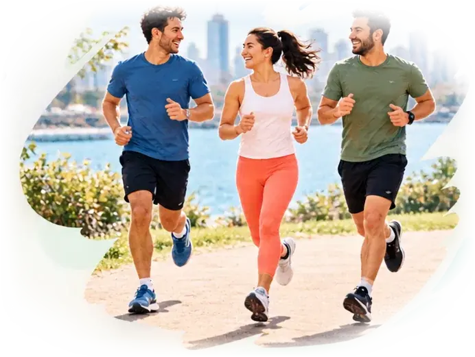 Personas corriendo juntas